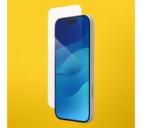 ZAGG InvisibleShield Glass Elite VisionGuard Tempered Glass Screen Protector for iPhone 15 [6.1-Inch], Case-Friendly, Smudge & Scratch-Resistant, Blue Light Filter, Shockproof (Transparent)
