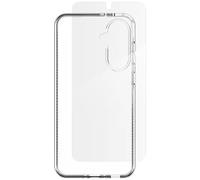 ZAGG Luxe Bundle Samsung Galaxy A56 5G [6.7 in] Case, Tempered Glass, Wireless Charging, 10 feet Drop Protection, Slim, Ripple Design, Clear