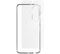 ZAGG Luxe Bundle Samsung Galaxy A56 5G [6.7 in] Case, Tempered Glass, Wireless Charging, 10 feet Drop Protection, Slim, Ripple Design, Clear