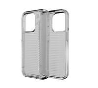 ZAGG Luxe Graphene-Reinforced Case for iPhone 15 Pro [6.1-Inch], Wireless Charger Compatible, Anti-Yellowing, Shockproof Phone Back Cover (Transparent)