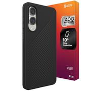 ZAGG Luxe Graphene-Reinforced Case for Samsung Galaxy S25 Edge [6.7-Inch], Slim, Lightweight & Flexible Design, Secure Grip, Shockproof Phone Back Cover (Black)