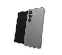 ZAGG Luxe Graphene-Reinforced Case for Samsung Galaxy S25 [6.2-Inch], Wireless Charger Compatible, Slim & Lightweight Design, Anti-Yellowing, Shockproof Phone Back Cover (Transparent)