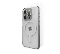 ZAGG Luxe Snap & Glass 360 Graphene-Reinforced Case with Tempered Glass Screen Protector for iPhone 15 Pro [6.1-Inch], MagSafe Compatible, Anti-Yellowing, Shockproof Phone Back Cover (Transparent)