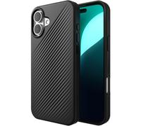 ZAGG Luxe Snap Graphene-Reinforced Case for iPhone 16 Plus [6.7-Inch], MagSafe Compatible, Slim and Comfortable Design, Shockproof Phone Back Cover (Black)