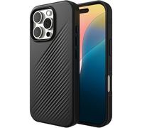 ZAGG Luxe Snap Graphene-Reinforced Case for iPhone 16 Pro [6.3-Inch], MagSafe Compatible, Slim and Comfortable Design, Shockproof Phone Back Cover (Black)