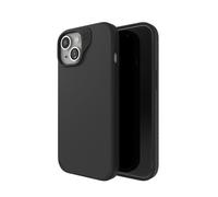 ZAGG Manhattan Snap Graphene-Reinforced Case for iPhone 13, 14 and 15 [6.1-Inch], MagSafe Compatible, Slim Soft Design, Shockproof Phone Back Cover (Black)