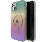 ZAGG Milan Snap Graphene-Reinforced Case for iPhone 14 Plus and iPhone 15 Plus [6.7-Inch], MagSafe Compatible, Anti-Yellowing, Shockproof Phone Back Cover (Iridescent)