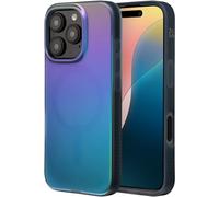 ZAGG Milan Snap Graphene-Reinforced Case for iPhone 16 Pro [6.3-Inch], MagSafe Compatible, Anti-Yellowing, Slim Design, Secure Grip, Fashion-Forward, Shockproof Phone Back Cover (Raven Feather)