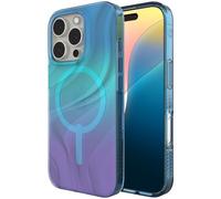 ZAGG Milan Snap Graphene-Reinforced Case for iPhone 16 Pro [6.3-Inch], MagSafe Compatible, Anti-Yellowing, Slim Design, Secure Grip, Fashion-Forward, Shockproof Phone Back Cover (Deep Aurora)