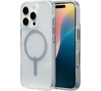 ZAGG Milan Snap Graphene-Reinforced Case for iPhone 16 Pro [6.3-Inch], MagSafe Compatible, Anti-Yellowing, Slim Design, Secure Grip, Fashion-Forward, Shockproof Phone Back Cover (Swirl Glitter)