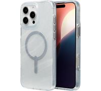 ZAGG Milan Snap Graphene-Reinforced Case for iPhone 16 Pro Max [6.9-Inch], MagSafe Compatible, Anti-Yellowing, Slim Design, Secure Grip, Fashion-Forward, Shockproof Phone Back Cover (Swirl Glitter)