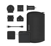 ZAGG mophie Charge Stream Global Travel Kit, Wireless Charger, Car Adapters, Wall Adapters for all World Regions (NA, EU, UK, AU, CN), Qi-Enabled Devices, Black