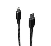 ZAGG mophie Charge Stream Lightning to USB-C Fast Charger and Data Transfer Cable, Enduraflex Silicone, Long-Lasting, Heavy-Duty, 60W, 2m, Black