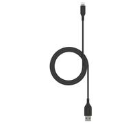 ZAGG mophie Essentials USB-A to Lightning Fast Charger and Data Transfer Cable, Enduraflex Silicone, Long-Lasting, Heavy-Duty, 12W, 1m, Black