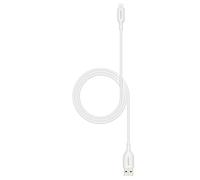 ZAGG mophie Essentials USB-A to Lightning Fast Charger and Data Transfer Cable, PVC, Long-Lasting, Heavy-Duty, 12W, 1m, White