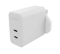 mophie Accessories-Wall Adapter-USB-C-PD-DUAL-67W-GAN-White-UK (2xUSBC)