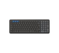 ZAGG Pro Keyboard 15-Inch, Multi-Pairing Mid-Size Keyboard with Type-C Wired & Qi Wireless Charging, Long-lasting Battery, Compatible with Windows, macOS, iOS, ChromeOS & Android (Charcoal)