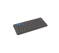 ZAGG Pro Keyboard 12-Inch, Multi-Pairing Compact Keyboard with Type-C Wired & Qi Wireless Charging, Long-lasting Battery, Compatible with Windows, macOS, iOS, ChromeOS & Android (Charcoal)