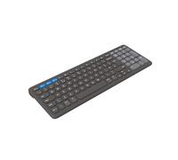 ZAGG Pro Keyboard 15-Inch, Multi-Pairing Mid-Size Keyboard with Type-C Wired & Qi Wireless Charging, Long-lasting Battery, Compatible with Windows, macOS, iOS, ChromeOS & Android (Charcoal)