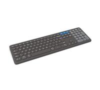 ZAGG Pro Keyboard 17-Inch, Multi-Pairing Full-Size Keyboard with Type-C Wired & Qi Wireless Charging, Long-lasting Battery, Compatible with Windows, macOS, iOS, ChromeOS & Android (Charcoal)