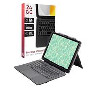 ZAGG Pro Keys Connect iPad Pro 13" (M5)/ (M4) Keyboard Case - USB-C Direct Connect Keyboard with Trackpad, Detachable Backlit Keys, 6.6 ft Drop Protection, Kickstand & Dual USB-C Ports, Black