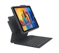 ZAGG Pro Keys Keyboard, 10.2-inch iPad (Gen 7, 8 & 9), Desmontable, retroiluminado, batería larga, liviano, ranura para lápiz, emparejamiento de dispositivos múltiples (idioma español)