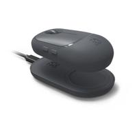 ZAGG Pro Mouse W/Wireless Charging Pad, Universal, No Batteries, Charges with Use, Charcoal