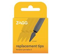 ZAGG Pro Stylus 2 Pen for iPad, Replacement Tips (4 Pack), Post 2018 iPad, Grey