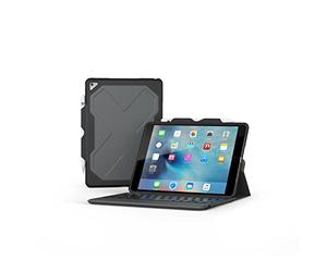 ZAGG Rugged Messenger 9.7 Inch Apple iPad (2017) Black Case 7 Colour Backlit - Black - KB German, I10REU-BBG