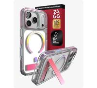 ZAGG Santa Cruz Case with Stand for iPhone 18 Pro/ 17 Pro | Crystal Clear, MagSafe-compatible Case with Kickstand