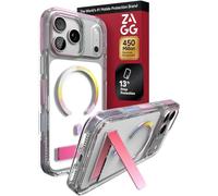 ZAGG Santa Cruz Case with Stand for iPhone 18 Pro Max/ 17 Pro Max | Crystal Clear, MagSafe-compatible Case with Kickstand