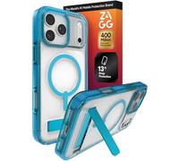 ZAGG Santa Cruz Snap Case with Kickstand for iPhone 17 Pro Max, Quiet Blue, Drop Protection (4M), MagSafe Charging Compatible, Anti-Yellowing Technology, Scratch Resistant Phone Case