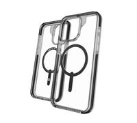 ZAGG Santa Cruz Snap Graphene-Reinforced Case for iPhone 13, 14 and 15 [6.1-Inch], MagSafe Compatible, Anti-Yellowing, Shockproof Phone Back Cover (Black)