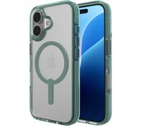 ZAGG Santa Cruz Snap Graphene-Reinforced Case for iPhone 16 [6.1-Inch], MagSafe Compatible, Anti-Yellowing, Scratch-Resistant, Slim Design, Shockproof Phone Back Cover (Green)