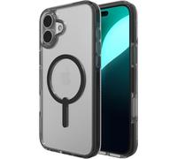 ZAGG Santa Cruz Snap Graphene-Reinforced Case for iPhone 16 Plus [6.7-Inch], MagSafe Compatible, Anti-Yellowing, Scratch-Resistant, Slim Design, Shockproof Phone Back Cover (Black)