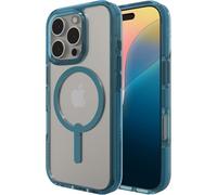 ZAGG Santa Cruz Snap Graphene-Reinforced Case for iPhone 16 Pro [6.3-Inch], MagSafe Compatible, Anti-Yellowing, Scratch-Resistant, Slim Design, Shockproof Phone Back Cover (Retro Blue)