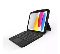 ZAGG Tough Keys Keyboard & Case Combo for iPad (10th Gen & A16) Automatic Connection, Stylus Holder, Trackpad, Audio Port, Folding Stand, Key Lock, Drop Protection, Water Resistant, English (Black)