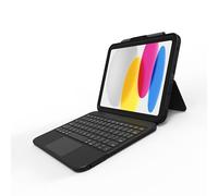 ZAGG Tough Keys Keyboard & Case Combo for iPad (10th Gen & A16) Automatic Connection, Stylus Holder, Trackpad, Audio Port, Folding Stand, Key Lock, Drop Protection, Water Resistant, English (Black)
