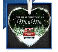 ZAGKOO Wedding Gifts for Couples 2026, First Christmas Married Ornament