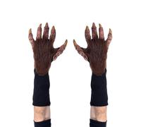 Zagone Studios New Beast Hand-made Horror Gloves, Full Length, Latex, Hand-painted.