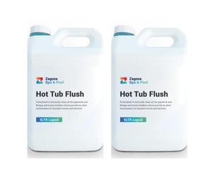 Zagosa Spa & Pool 10ltr Hot Tub Flush Whirlpool Bath Cleaner - Biofilm remover, system flush for spas and hot tubs