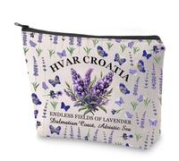 Zagreb Travel Cosmetic Bag Croatian Island Gift Hvar Croatia Makeup Bag Souvenir Gift (Hvar Croatia)
