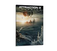 ZAHAABWS Attractions 2 Invasion Video Game Poster Poster Decorative Painting Canvas Wall Posters And Art Picture Print Modern Family Bedroom Decor Posters 08x12inch(20x30cm)