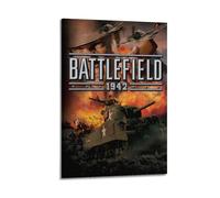 ZAHAABWS Battlefield 1942 Video Game Poster Poster Decorative Painting Canvas Wall Posters And Art Picture Print Modern Family Bedroom Decor Posters 24x36inch(60x90cm)