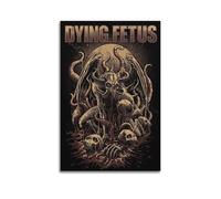 ZAHAABWS Dying Fetus Metal Art Poster Poster Decorative Painting Canvas Wall Posters And Art Picture Print Modern Family Bedroom Decor Posters 12x18inch(30x45cm)