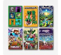 Zahantu A Set Of 6 Minecraft Poster Movie Fantasy Comedy Film Comics Vintage Cover Wall Art Canvas Posters Room Decorative Aesthetic Print Decor 12x18inch(30x45cm) Style-4
