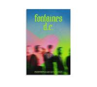 Zahantu Fontaines Poster Dc Punk Rock Band Music Vintage Cover Posters for Room Aesthetic Canvas Wall Art Bedroom Decor08x12inch(20x30cm)
