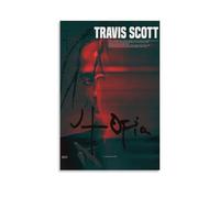 Zahantu Travis Poster Scott Music Rapper Vintage Cover Music Posters for Room Aesthetic Canvas Wall Art Bedroom Decor12x18inch(30x45cm)