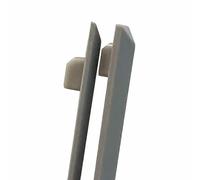 ZAHARA 2 x Rubber Foot Strips for HP ZHAN66 13 G4 Rubber Feet for PC Case Rubber Feet Grey (28.2 cm x 0.5 cm x 0.2 cm, 27.5 cm x 0.3 cm)