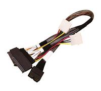 ZAHARA Replacement for Amphenol RHS720990 8X SFF8643 SAS to 2X U.2 SFF8639 NVMe Cable